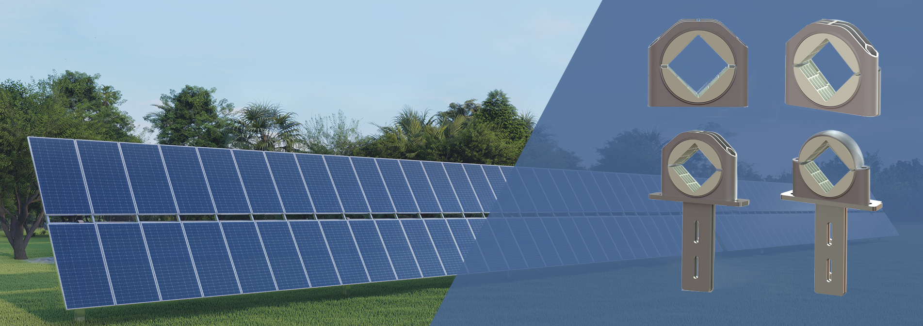 Aluminum bearings for PV tracking systems